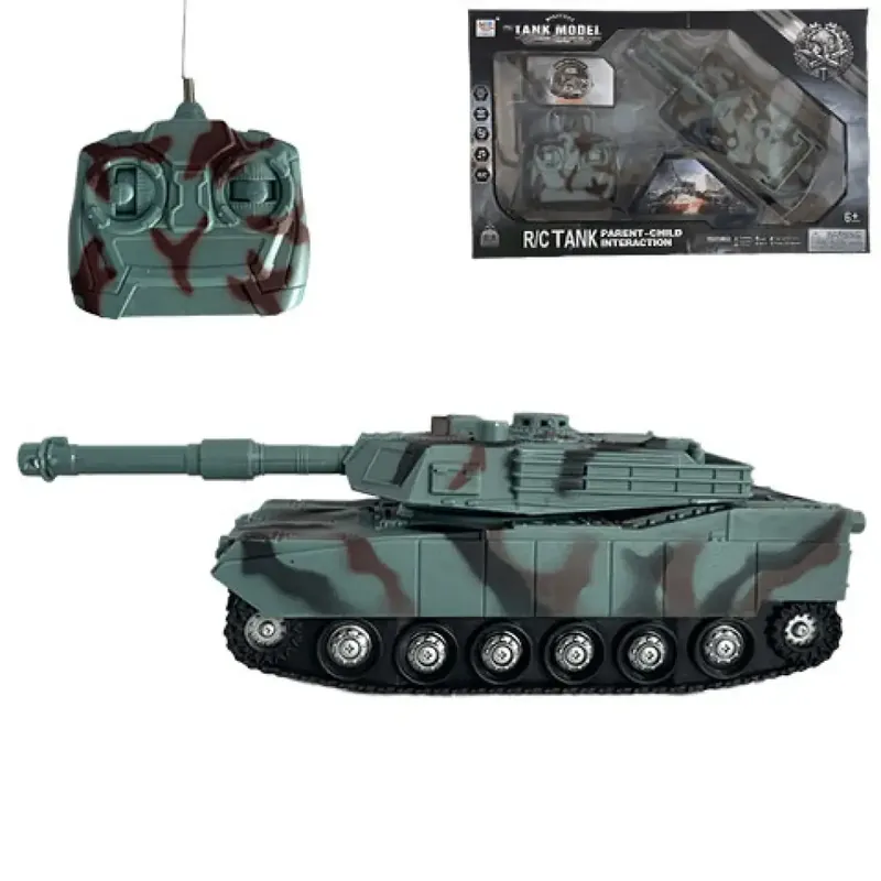 Gyors kiszállítás RC Távirányítós terepmintás M1 Abrams tank fénnyel és hanggal 1/32-es méretarány 23cm
