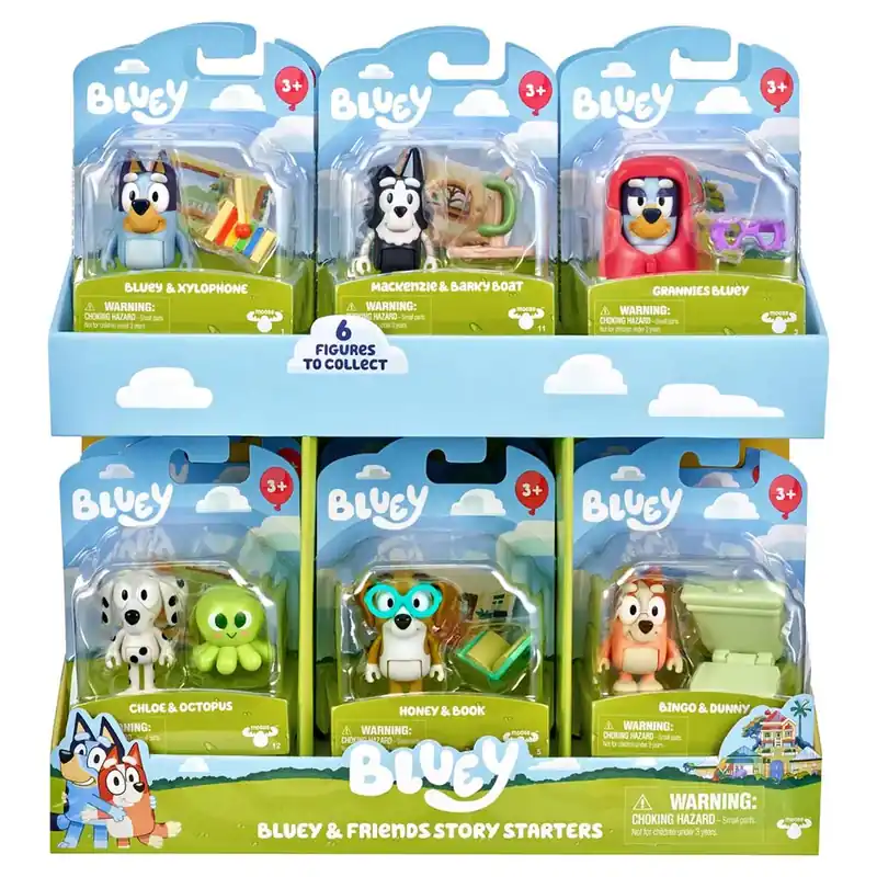 Expressz kézbesítés Bluey Bluey és barátai gyűjthető játékszettek S14 1db