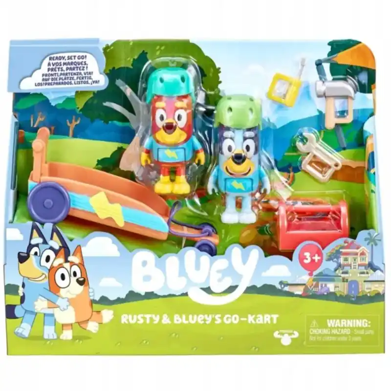 Azonnal elérhető Bluey Gokart szett 2db figuráva