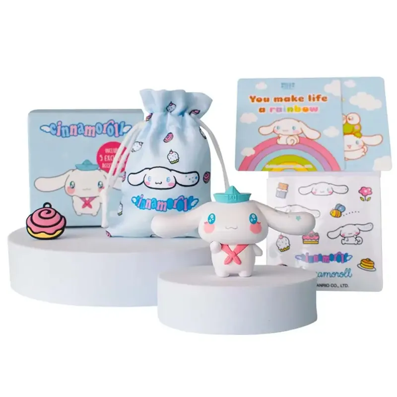 Hello Kitty Cinnamoroll Figura Dobozban kiegészítőkkel 6cm Szezonális akció