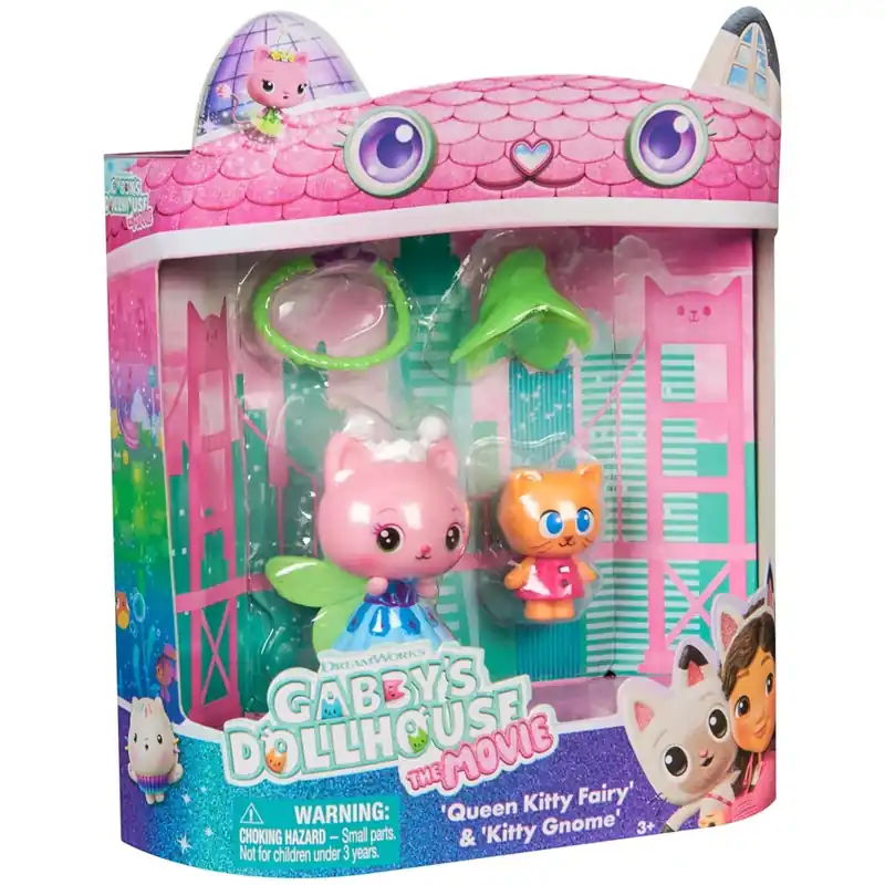 Gabi babaháza Mozi Kristálykert 2 db-os figura csomag – Queen Kitty Fairy és Kitty Gnome – Spin Master Gyors kiszállítás