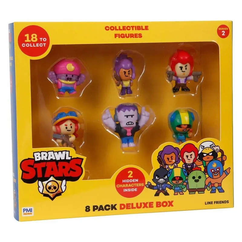 Brawl Stars mini figurák dobozban 8db-os szett Gyors kiszállítás