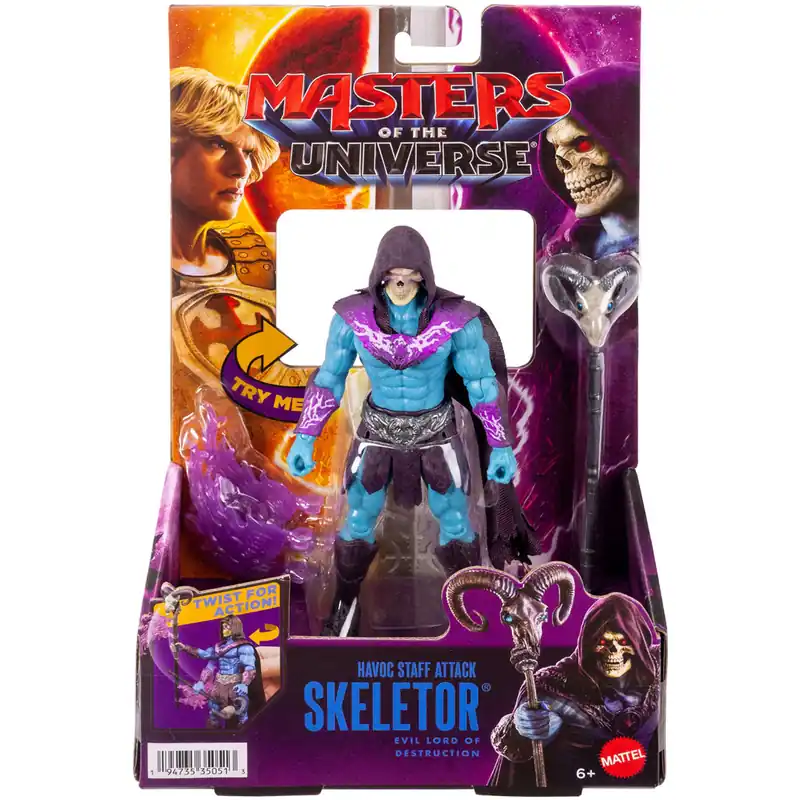 Nézd meg most Masters of the Universe Az univerzum védelmezői Skeletor Csontarcú akciófigura kiegészítőkkel - Mattel
