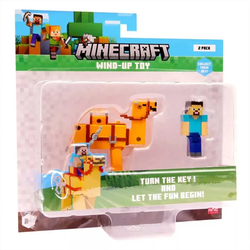 Minecraft 3D figura felhúzható állattal 2. sorozat többféle változatban 1db Újdonság