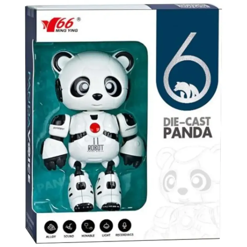 11-es, a robot panda pajtás fénnyel és hanggal, fém vázzal Árcsökkenés