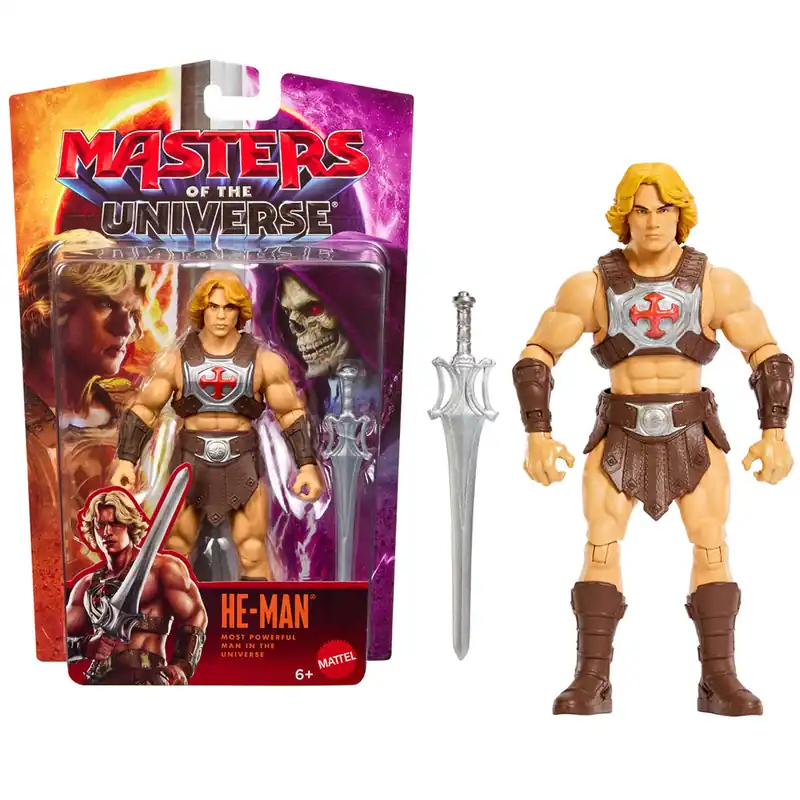 Biztonságos vásárlás Masters of the Universe Az univerzum védelmezői He-Man akciófigura 14cm - Mattel
