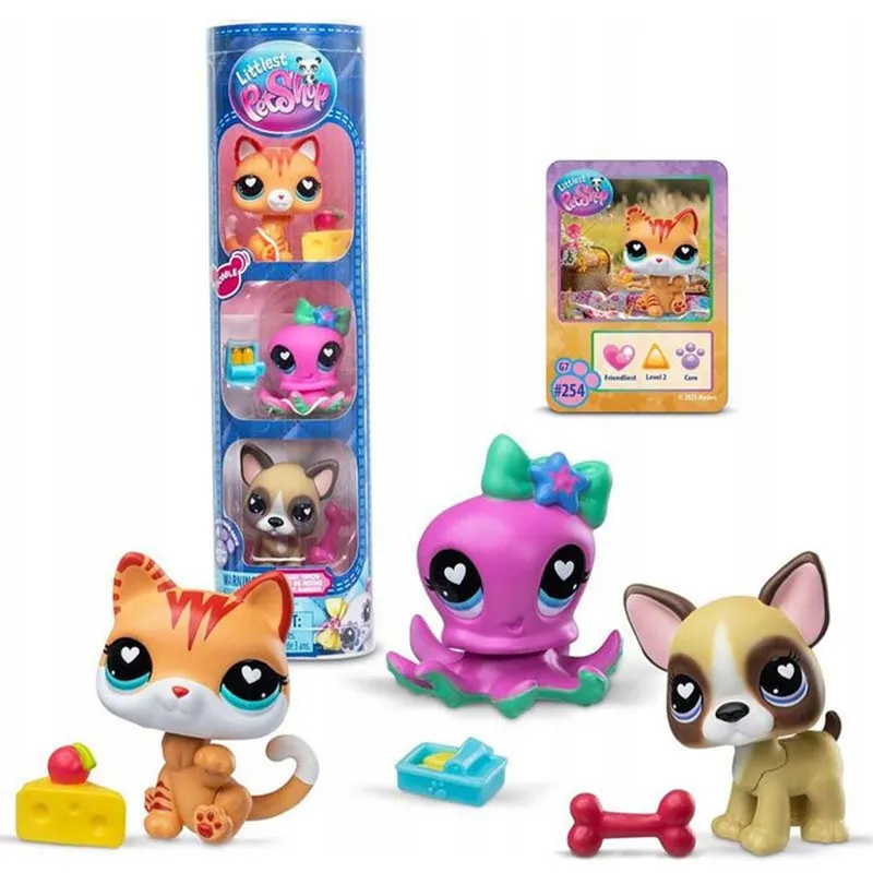 Littlest Pet Shop Cica, polip, kutyus 3db-os figura csomag 4. széria Legkelendőbb