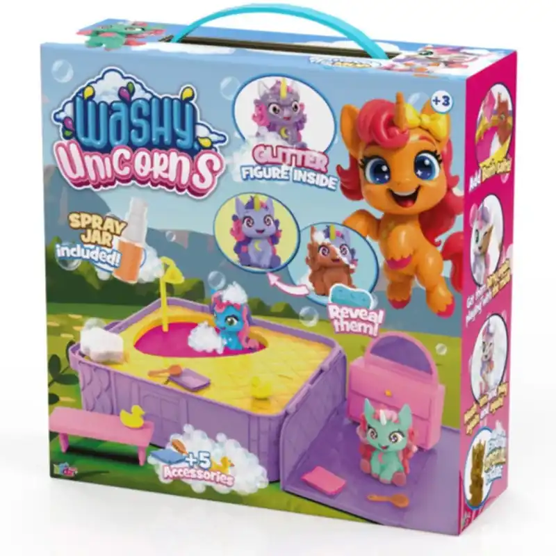 Biztonságos fizetés Washy Friends Color Reveal Pancsoló unikornisok jacuzzival