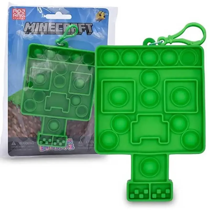 Árcsökkenés Minecraft Bubblers Mini Pop-it meglepetés kulcstartó 1db