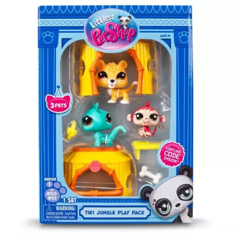 Újdonság Littlest Pet Shop 3db-os figura csomag 1. széria - Dzsungel
