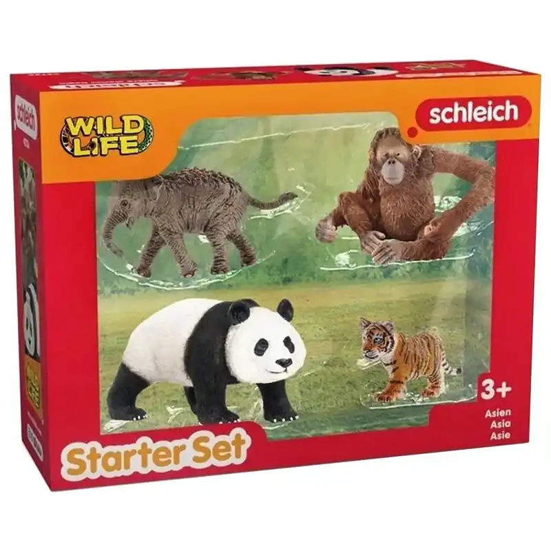 Schleich Wild Life - Ázsia állatai kezdő 4db-os figura szett (42736) Utolsó esély