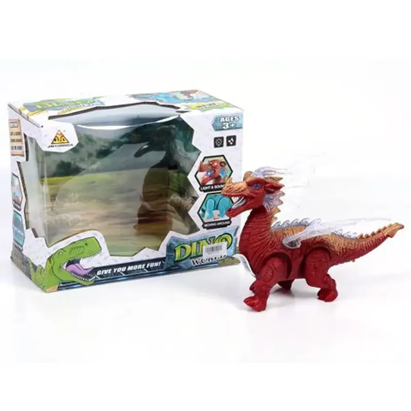 Elemes sárkány figura fénnyel 25cm Végkiárusítás