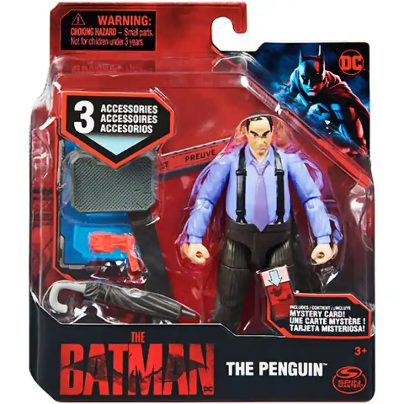DC Comics The Batman Pingvin játékfigura kiegészítőkkel 10cm - Spin Master Árengedmény