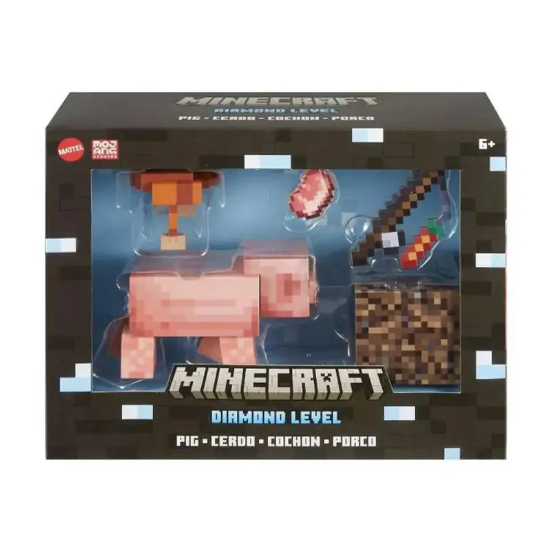 Minecraft Diamond Level - Malac figura - Mattel Végkiárusítás