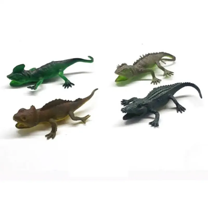 Népszerű Krokodil figura gyíkokkal 4db-os szett