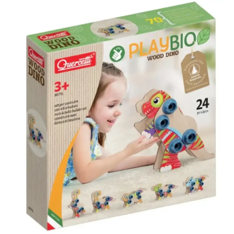 Quercetti Play Bio összeszerelhető dinoszaurusz 24db-os Végkiárusítás