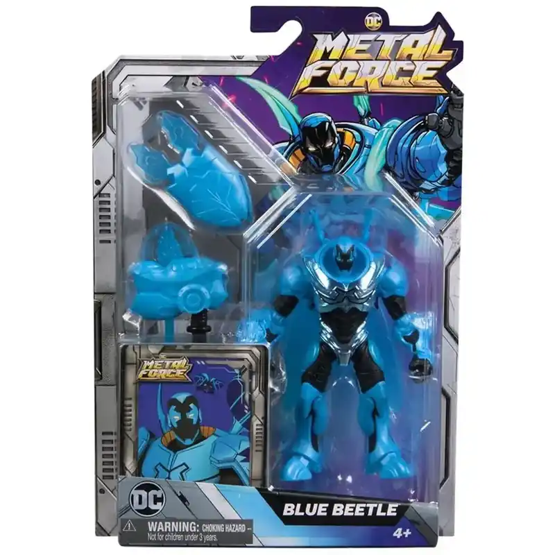 Kedvezmény DC Metal Force Blue Beetle játékfigura felszereléssel - Spin Master