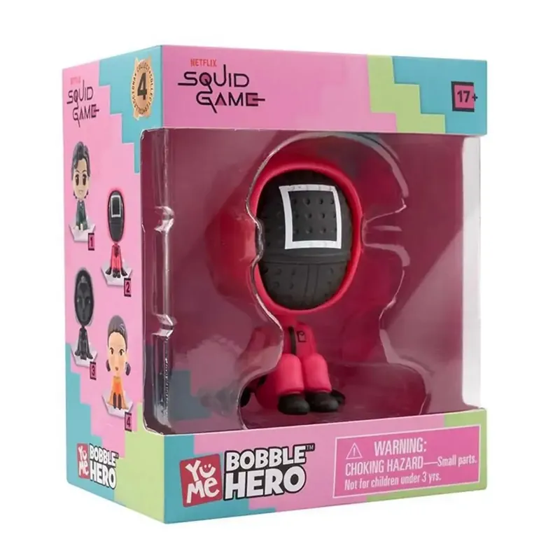 Kedvezményes ár Squid Game Bobble Hero mini figura ablakos dobozban - Őr