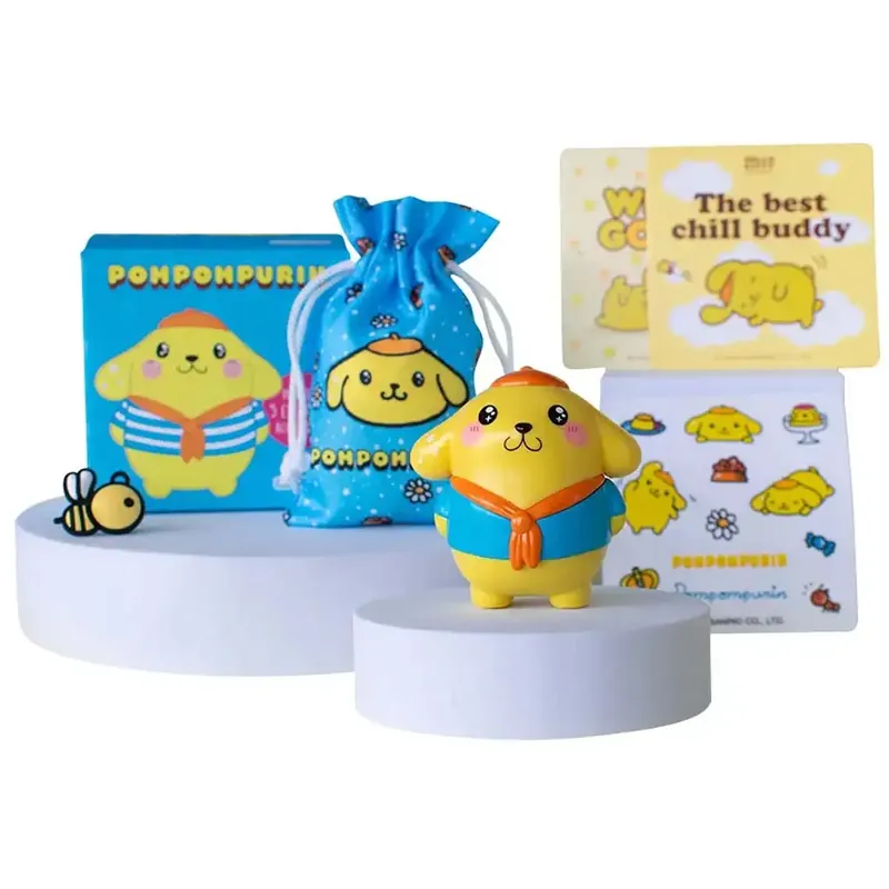 Legnépszerűbb Hello Kitty Pompompurin Figura Dobozban kiegészítőkkel 6cm