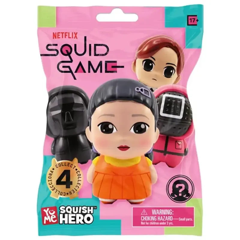 Expressz kézbesítés Squid Game Squish Hero figura meglepetés tasakban 1 db