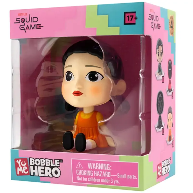 Olcsóbb Squid Game Bobble Hero Young-Hee figura 7 cm