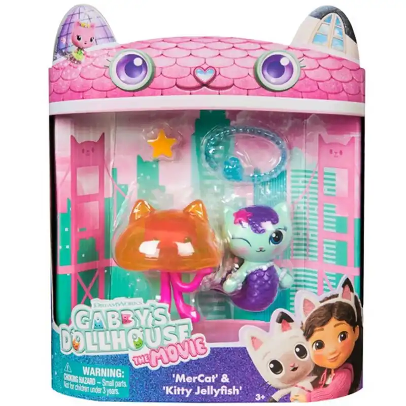 Ne maradj le Gabi babaháza mozi - Mercat És Kitty Jellyfish 2-es figura csomag - Spin Master