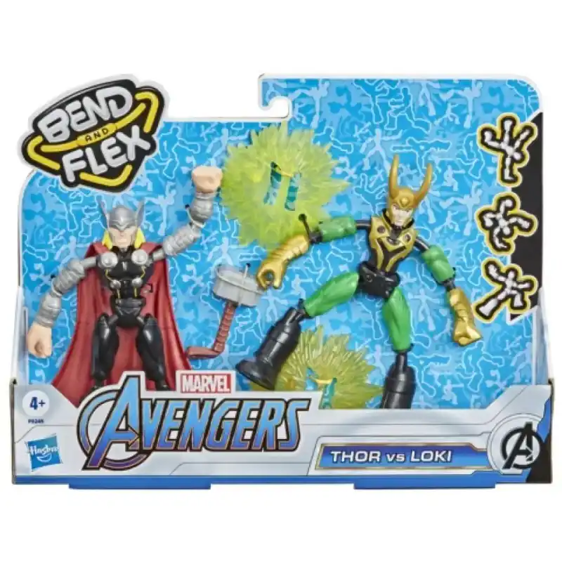 Bosszúállók Bend and Flex Thor vs. Loki figura szett - Hasbro Kedvezmény