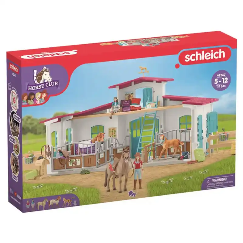 Schleich Horse Club - Lovas központ játékszett (42567) Szuper akció