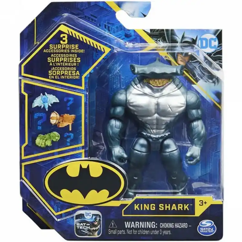 DC Comics King Shark 10cm figura meglepetés kiegészítőkkel - Spin Master Gyors szállítás