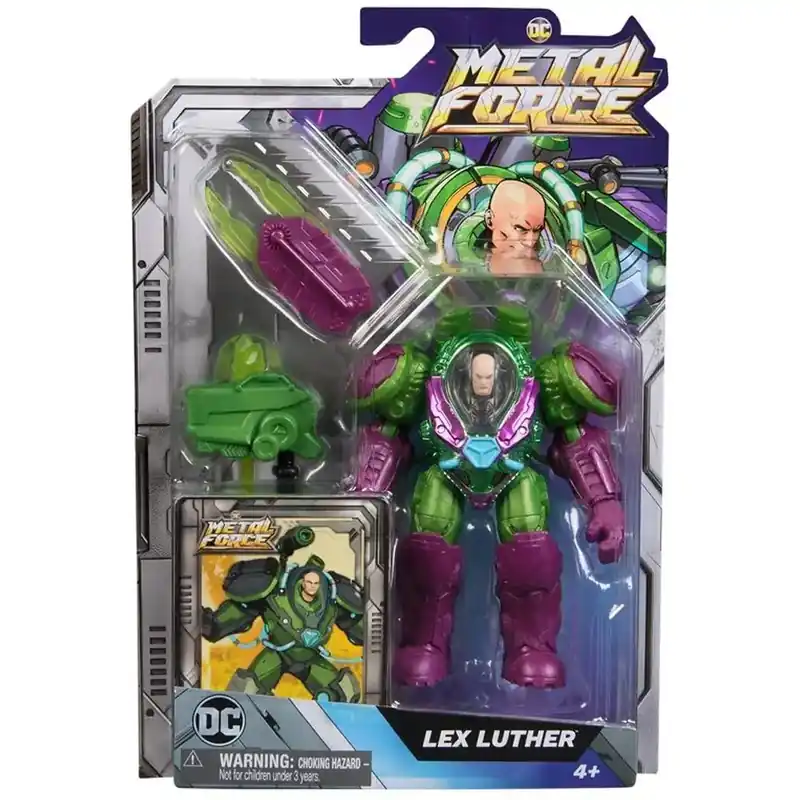 DC Metal Force Lex Luther játékfigura felszereléssel - Spin Master Gyors szállítás