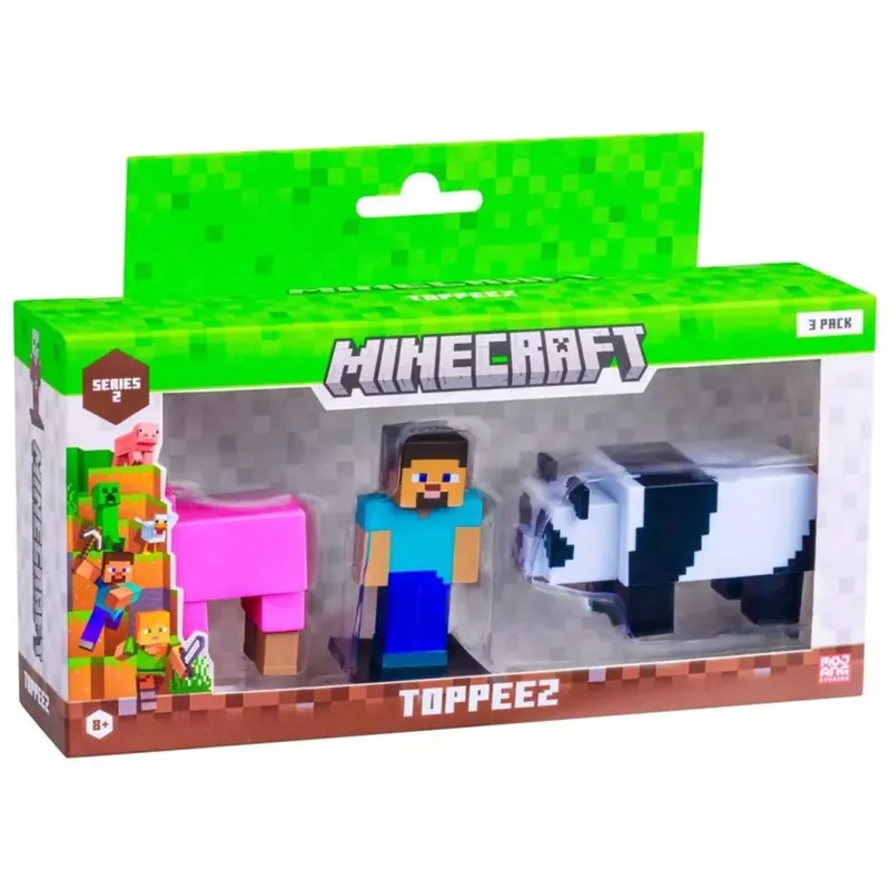 Minecraft 3D Toppeez 2. széria 3 db-os figurakészlet többféle - 1db Exkluzív ajánlat