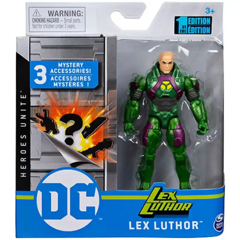Biztonságos fizetés DC Comics Lex Luthor 10cm figura meglepetés kiegészítőkkel - Spin Master