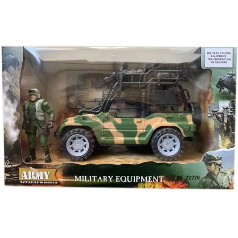 Katonai Jeep figurával és kiegészítőkkel Árcsökkenés