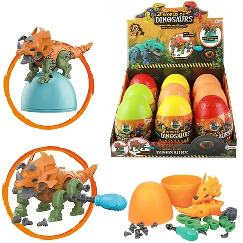 Vedd meg online World of Dinosaurs szétszedhető dinó csavarhúzóval meglepetés tojás 1db