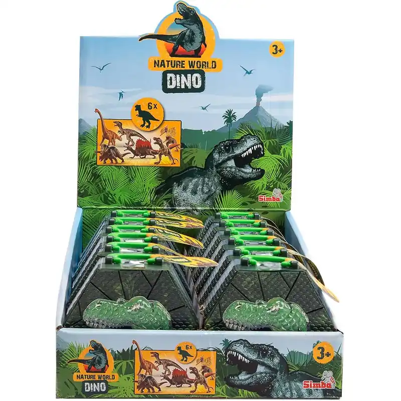 Olcsó Nature World Dino - Dinoszauruszok kis dobozban 6db-os szett - Simba Toys