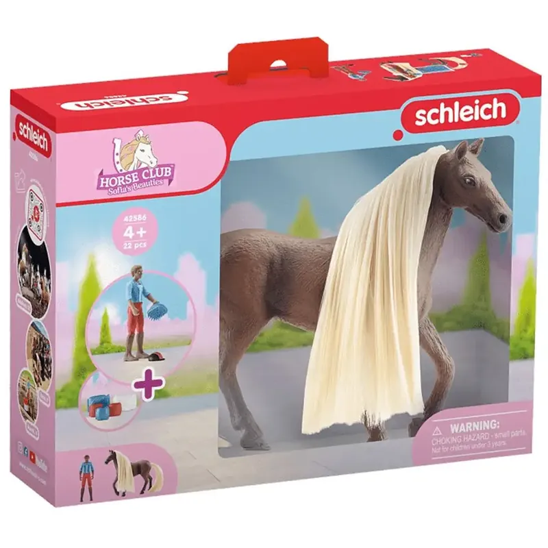 Kiárusítás Schleich Horse Club Sofia‘s Beauties - Leo és Rocky lova fésülhető sörénnyel kezdő készlet (42586)