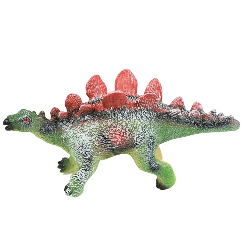 Alacsony ár Dino World Vinyl anyagú hangot adó Stegosaurus dinoszaurusz figura pamut töltéssel 35cm