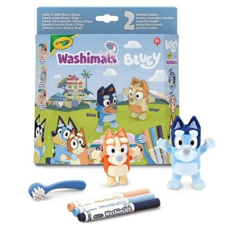 Szezonális akció Crayola Washimals Bluey szett