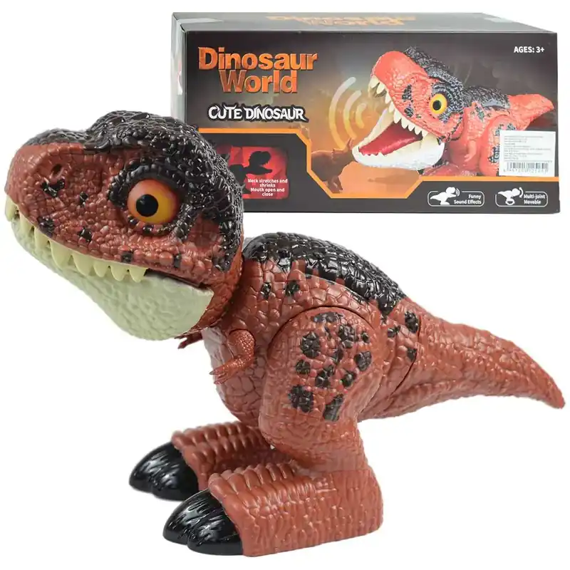 Végkiárusítás Dino World Cuki T-Rex bébi dinoszaurusz hangeffektekkel 25cm