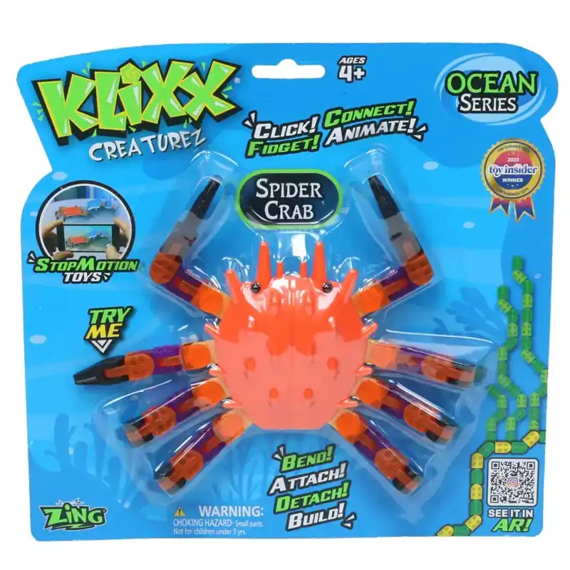 Klixx Creaturez Tengeri széria - Rák többféle változatban Outlet