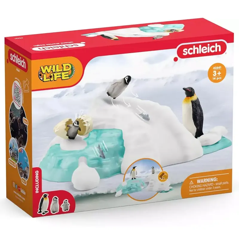Schleich Wild Life - Pingvin családi móka figura szett (42661) Exkluzív ajánlat