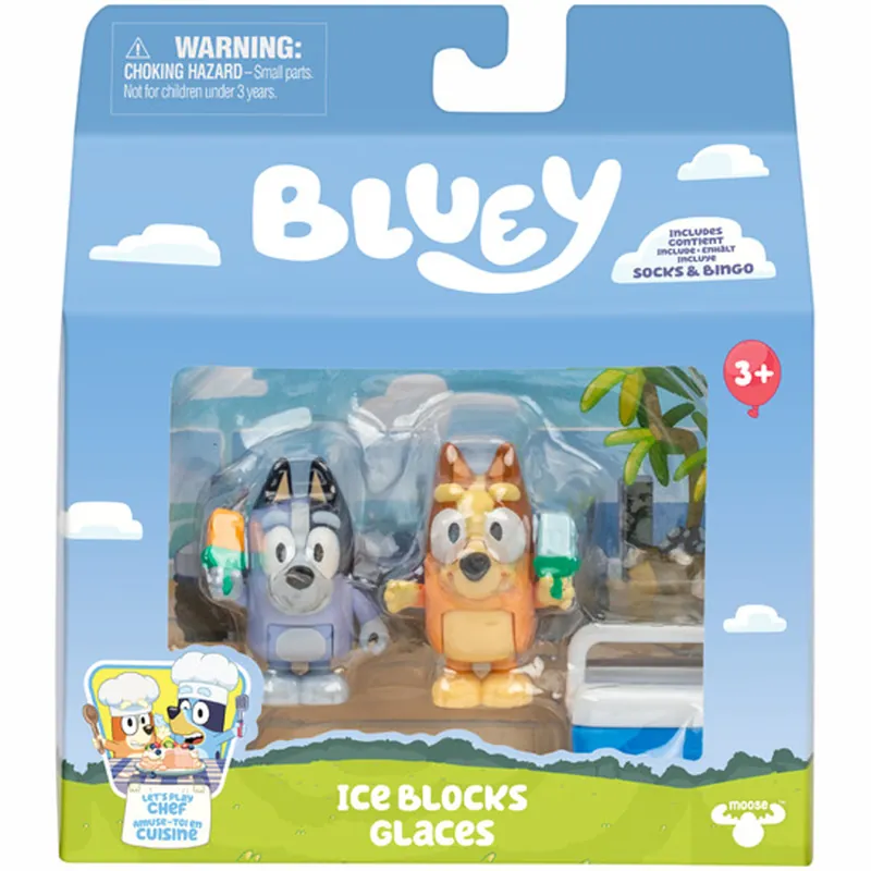 Gyors szállítás Bluey Dupla karakter figura csomag - Jégkrém