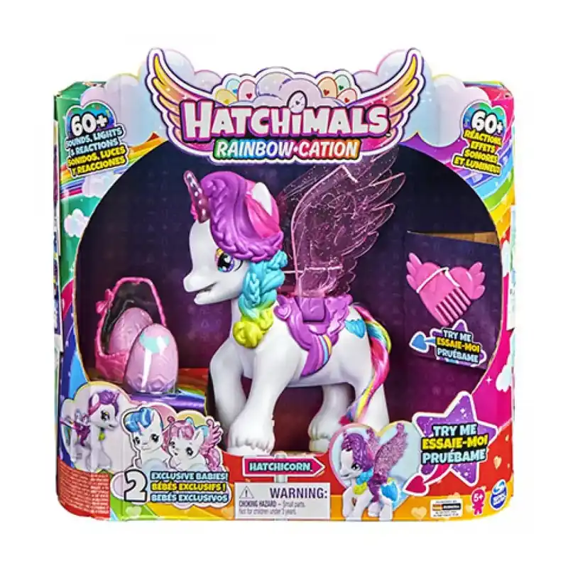 Akciós ár Hatchimals Rainbow Cation Hatchicorn Varázslatos unikornis - Spin Master