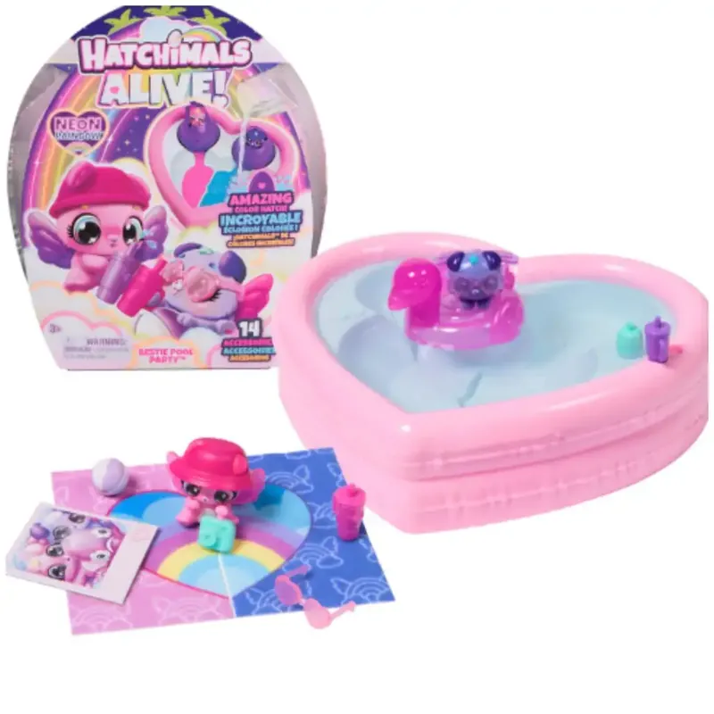 Hatchimals Alive! Neon Szivárvány Medence party játékszett- Spin Master Ne maradj le