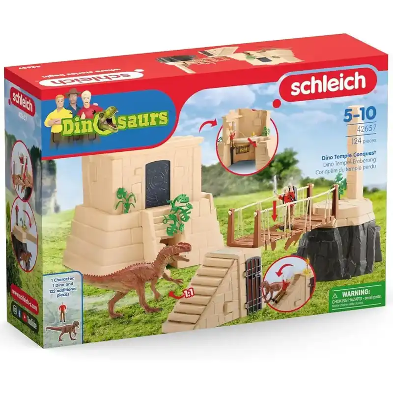 Gyors kiszállítás Schleich Dinó templom kaland szett (41657)