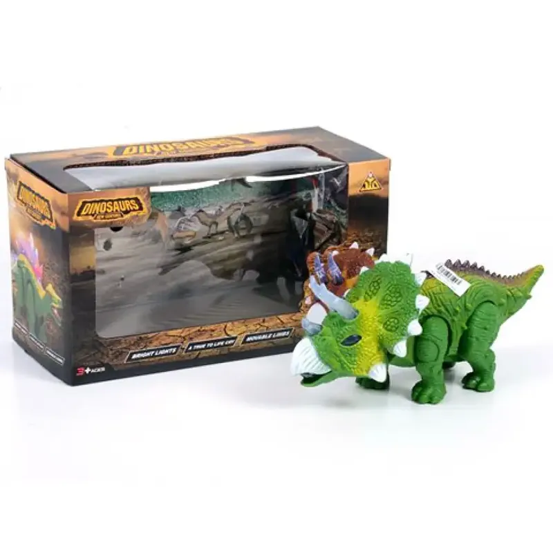Gyors kiszállítás Elemes triceratops figura fénnyel 25cm