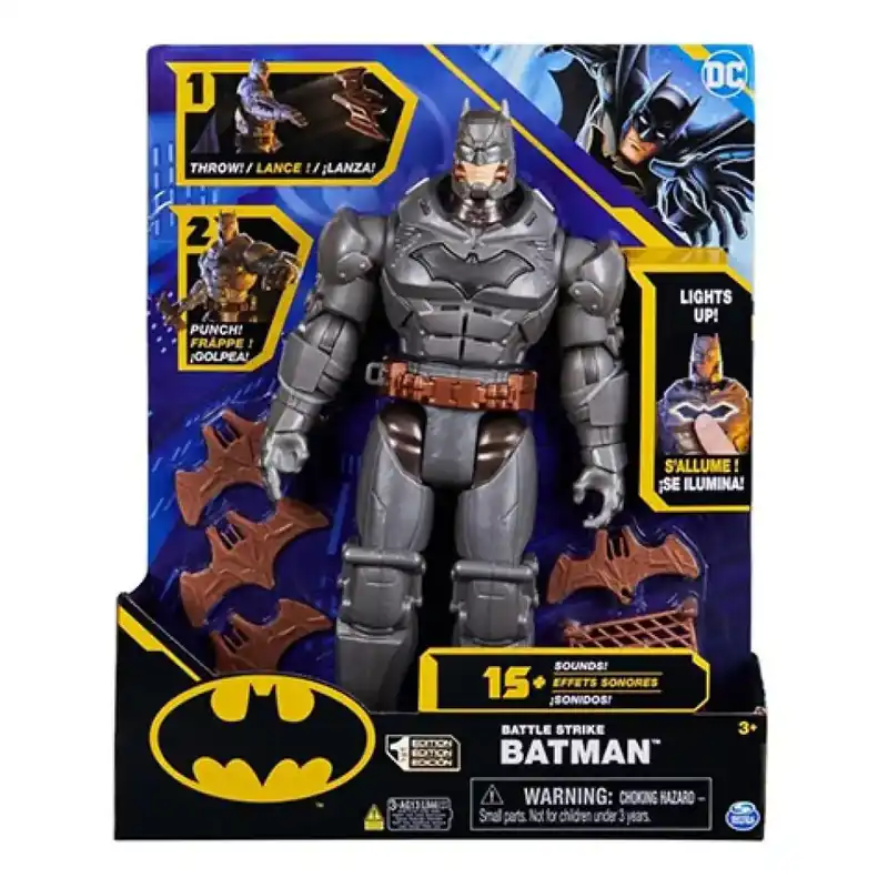 Azonnal elérhető DC Comics Battle Strike Batman figura hanggal 30cm - Spin Master
