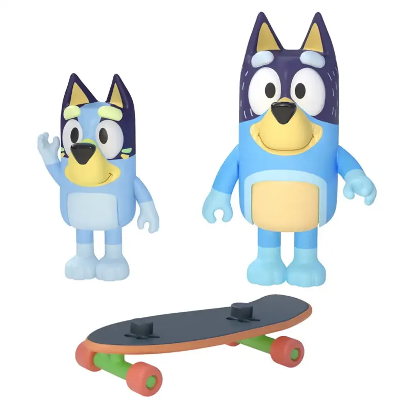 Expressz szállítás Bluey Bandit és Bluey gördeszkások játékfigura szett