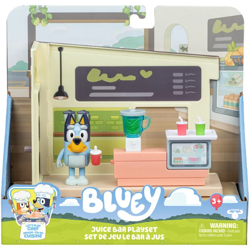 Azonnali szállítás Bluey Juice bolt játékszett Bluey figurával