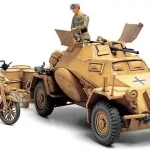 Expressz kézbesítés Tamiya Sd.Kfz.222 North Africa katonai jármű makett